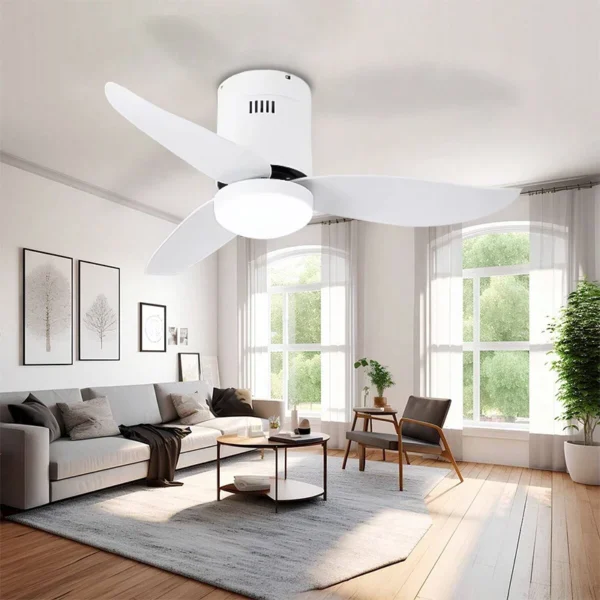 Ceiling Mounted Nordic Restaurant Fan Light New Minimalist Home Living Room Ceiling Fan Light Fan Ceiling Light 1