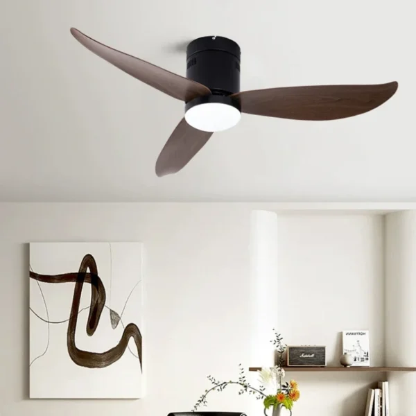 Ceiling Mounted Nordic Restaurant Fan Light New Minimalist Home Living Room Ceiling Fan Light Fan Ceiling Light 4