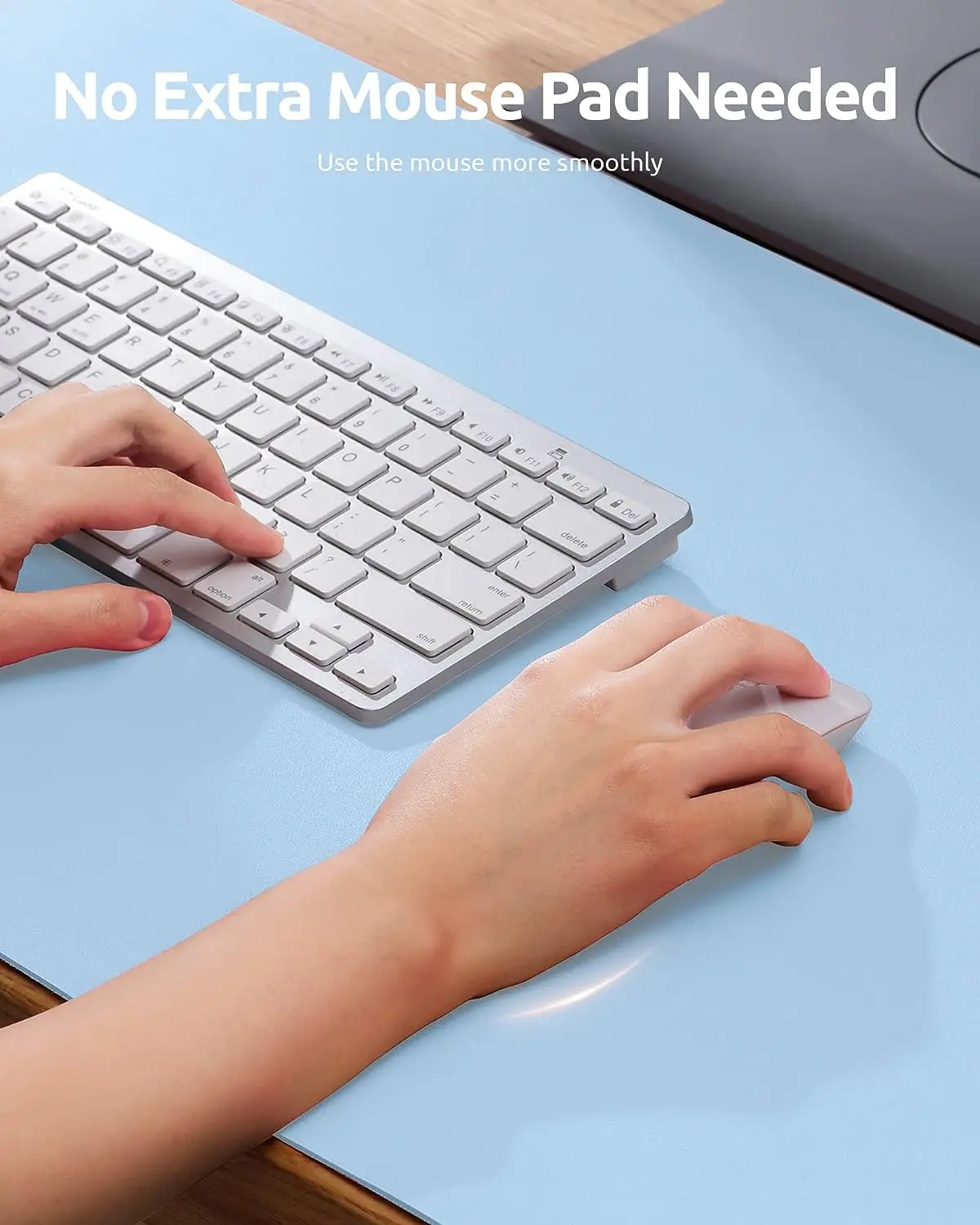 Office Desk Mat,Non-Slip PU Leather Desk Blotter, Computer Desk Pad, Waterproof Desk Writing Pad for Office and Home 60cm x 35cm 3