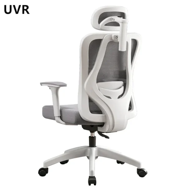 UVR Ergonomic Computer Chair Home Computer Gaming Chair Mesh Staff Chair Comfortable Sponge Cushion with Footrest Office Chair 5
