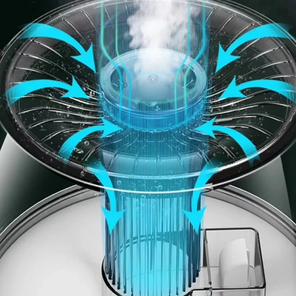 6.8L Double Spray Large-Capacity Humidifier Mini Desktop Air Humidifier For Bedroom Home Office EU Plug 6