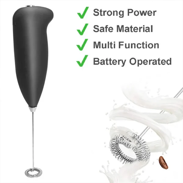 Mini Portable Milk Frother Electric Coffee Foamer Handheld Mixer Egg Beater Cappuccino Stirrer Blenders Home Kitchen Whisk Tool 5
