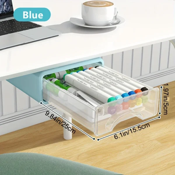 4pcs Rectangular Desktop Organizer, Stackable Drawer File and Tool Organizer for Home Office, Cosmetic Organizers 4
