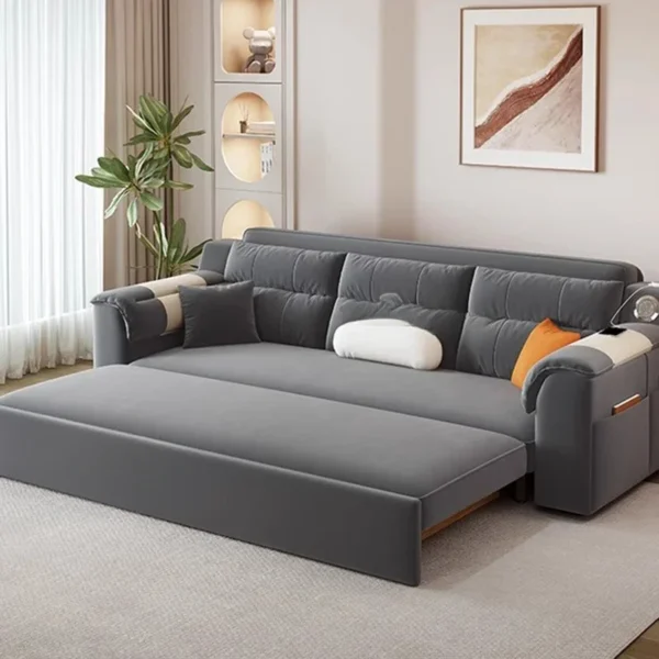 Folding Sofa Bed Dual Purpose Multi Functional Multifunction Luxury Living Room Sofas Bed Storage Sofa Sala De Estar Home Decor 3