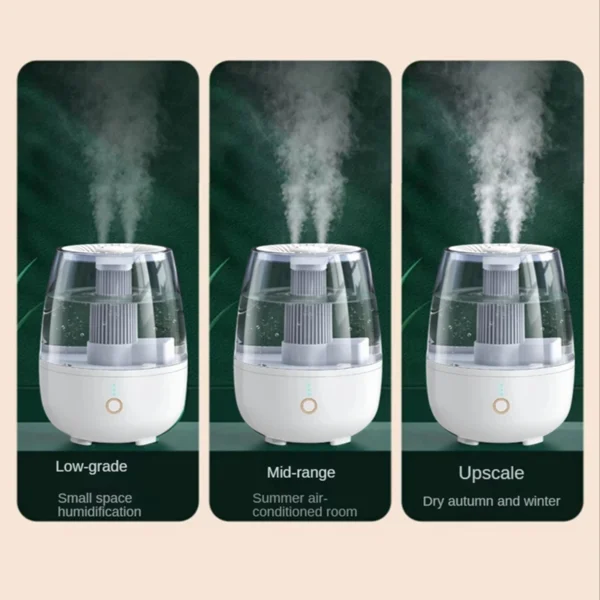 6.8L Double Spray Large-Capacity Humidifier Mini Desktop Air Humidifier For Bedroom Home Office EU Plug 5