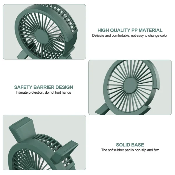 Electric Fan Portable Cooling and Mute Air Cooler Suitable for Home Offices Outdoor Table Cooler Camping Air Mini Appliance 5